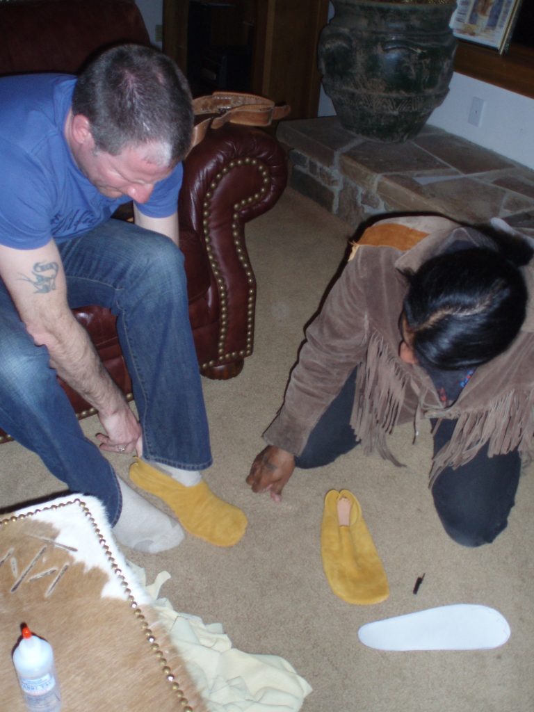 Making Moccasins!